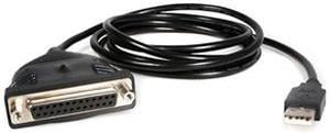 StarTech 6 ft USB to DB25 Parallel Printer Adapter Cable - M/F
