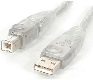 StarTech.com USB2HAB6T Transparent Transparent USB 2.0 Cable - A to B