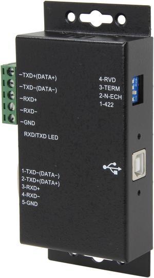 StarTech.com ICUSB422IS 1 Port Metal Industrial USB to RS422/RS485 Serial Adapter w/ Isolation