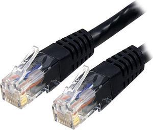 StarTech.com C6PATCH1BK 1 ft. Cat 6 Black Molded UTP Patch Cable