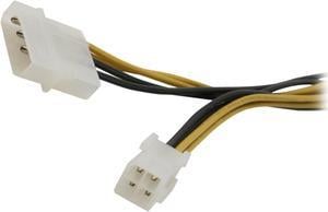 StarTech.com EPS48ADAP 6.1 in. 6in 4 Pin to 8 Pin EPS Power Adapter Cable with LP4