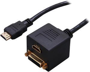 StarTech.com HDMISPL1DH 1 ft. Black Splitter Cable