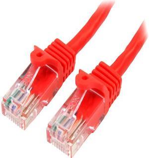 StarTech.com 45PATCH2RD 2 ft. Cat 5E Red Network Cable