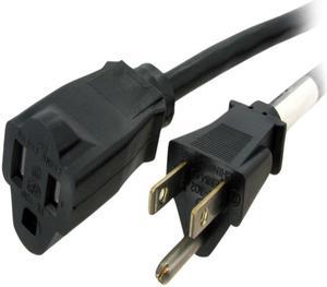 StarTech.com PAC1016 6 ft Power Extension Cord - NEMA 5-15R to NEMA 5-15P - 16 AWG Power Extension Cable Cord - 125 Volts at 13 Amps - SJT - 6ft