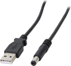 StarTech.com USB2TYPEM Black USB to Type M Barrel 5V DC Power Cable