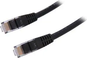 StarTech.com C6PATCH5BK 5 ft. Cat 6 Black Molded UTP Patch Cable ETL Verified