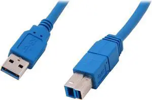 StarTech.com USB3SAB1 Blue SuperSpeed USB 3.0 Cable A to B - M/M