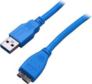 StarTech.com USB3SAUB3 Blue SuperSpeed USB 3.0 Cable A to Micro B