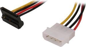 StarTech.com SATAPOWADAPR 6 in. 4 Pin Molex to Right Angle SATA Power Cable Adapter