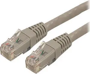 StarTech.com C6PATCH5GR 5 ft. Cat 6 Gray Molded UTP Patch Cable ETL Verified StarTech.com C6PATCH5GR 5 ft. Cat 6 Gray Molded UTP Patch Cable ETL Verified