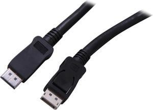 StarTech.com DISPLPORT50L 50 ft(15.24m) Black 1 x DisplayPort Male to 1 x DisplayPort Male DisplayPort Cable with Latches - M/M Male to Male