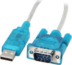 StarTech.com ICUSB232SM3 USB to Serial Adapter - Prolific PL-2303 - 3 ft / 1m - DB9 (9-pin) - USB to RS232 Adapter Cable - USB Serial