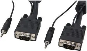 StarTech.com MXTHQMM25A 25 ft. Coax High Resolution Monitor VGA Cable with Audio StarTech.com MXTHQMM25A 25 ft. Coax High Resolution Monitor VGA Cable with Audio