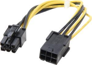 StarTech.com PCIEPOWEXT 8 in. 6 pin PCI Express Power Extension Cable Female to Male