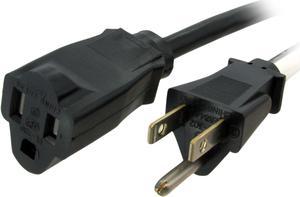 StarTech.com PAC10115 15 ft Power Extension Cord - NEMA 5-15R to NEMA 5-15P - 16 AWG Power Extension Cable Cord - 125 Volts at 13 Amps - SJT - 15ft