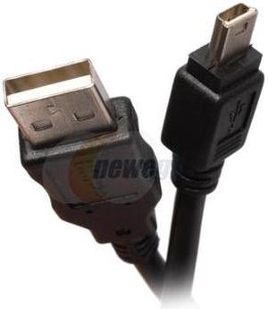 APEVIA USBAMB8 Black USB A Male to USB Mini 5P B Male Cable Compatible with USB 1.0, 1.1 and 2.0