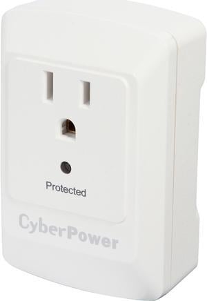 CyberPower CSB100W Wall Mount 1 Outlet 900 joule Essential Surge Protection