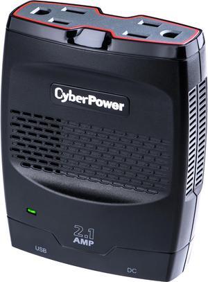 CyberPower CPS175SURC1 Mobile Power Inverter 175W with 2.1A USB Charger - Slim Line Design