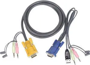 IOGEAR 10 ft. USB KVM Cable for GCS1758/1732/1734 G2L5303U IOGEAR 10 ft. USB KVM Cable for GCS1758/1732/1734 G2L5303U