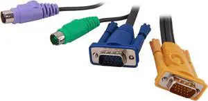 IOGEAR 6 ft. PS/2 KVM Cable G2L5202PTAA