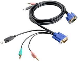IOGEAR 6 ft. VGA USB Audio / Mic KVM Cable G2L5102U IOGEAR 6 ft. VGA USB Audio / Mic KVM Cable G2L5102U