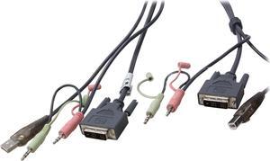IOGEAR 16 ft. Single Link DVI-D USB KVM Cable G2L7D05U