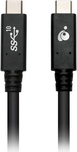 IOGEAR G2LU3CCM01E Black Smart USB-C to USB-C [USB-IF Certified] 10Gbps Cable with E-Marker