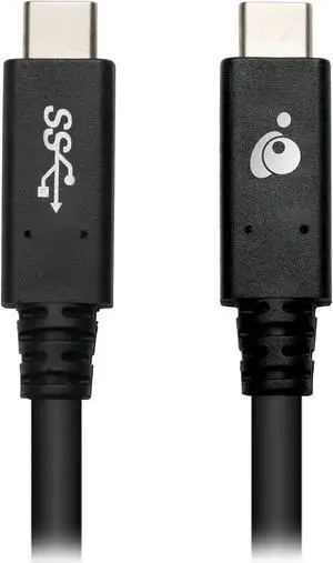 IOGEAR G2LU3CCM12E Black USB-C to USB-C 5 Gbps 6.6 ft. (2m) Cable