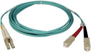 Tripp Lite	N816-10M 10Gb Duplex Multimode 50/125 OM3 LSZH Fiber Patch Cable (LC/SC) - Aqua, 10M (33-ft.)