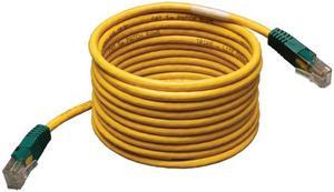 TRIPP LITE N010-025-YW 25 ft. Cat 5E (Crossover) Yellow Molded Patch Network Cable