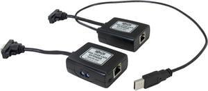 Tripp Lite VGA over Cat5/Cat6 Extender Kit, Transmitter and Receiver, USB-Powered, 1920x1440 at 60Hz B130-101-U