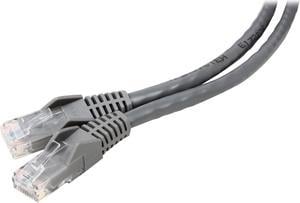 TRIPP LITE N201-015-GY 15 ft. Cat 6 Gray Gigabit Snagless Molded Patch Cable (RJ45 M/M)