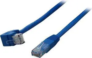 TRIPP LITE N204-010-BL-UP 10 ft. Cat 6 Blue Gigabit Up Angle to Straight Patch Cable