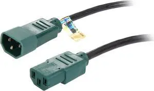 Tripp Lite Model P004-004-GN 4 ft. 18 AWG Power Cord w/ Green Connectors