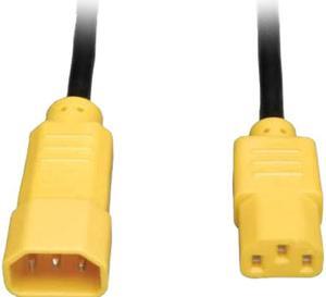 Tripp Lite Model P005-006-YW 6 ft. 14AWG Power Cord w/ Yellow Connectors