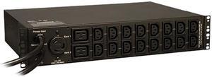 Tripp Lite PDUMH30HVAT Single Phase 30A 208V Auto Transfer Switch / ATS Metered PDU with Solid State Switching