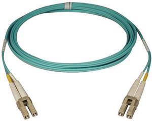 Tripp Lite N820-25M 10Gb Duplex Multimode 50/125 OM3 LSZH Fiber Patch Cable, (LC/LC) - Aqua, 25M (82-ft.)