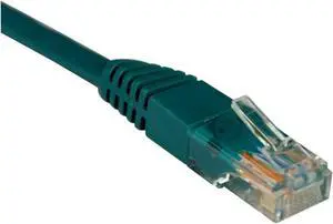Tripp Lite 15-ft. Cat5e 350MHz Snagless Molded Cable (RJ45 M/M) - Green