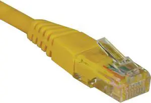 Tripp Lite 15-ft. Cat5e 350MHz Molded Cable (RJ45 M/M) - Yellow