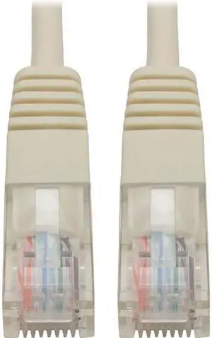 Tripp Lite Cat5e 350MHz Molded Patch Cable (RJ45 M/M) - White, 6-ft. (N002-006-WH)