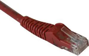 Tripp Lite 14-ft. Cat5e 350MHz Snagless Molded Cable (RJ45 M/M) - Red