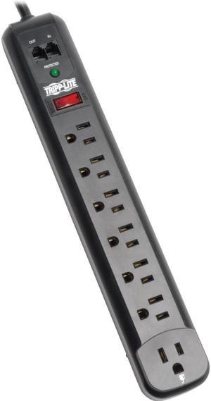 TRIPP LITE TLP76RBTEL 6 ft 7 Outlets 1080 J Surge Suppressor