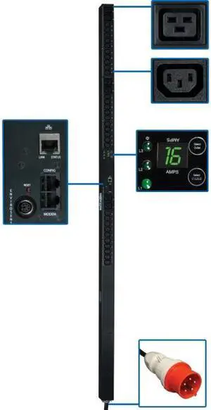 Tripp Lite Monitored PDU3XVN10G16 36-Outlets 11kVA PDU