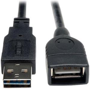Tripp Lite Universal Reversible USB 2.0 A-Male to A-Female Extension Cable - 10ft