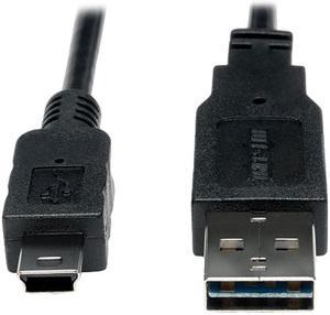 Tripp Lite UR030-006 6 ft. Universal Reversible USB 2.0 Cable (Reversible A to 5Pin Mini B M/M)