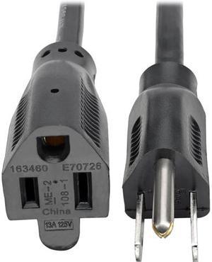 Tripp Lite Standard Power Extension Cord, 13A, 16AWG (NEMA 5-15P to NEMA 5-15R), 6-ft. (P024-006-13A)