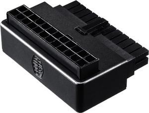 Cooler Master Universal ATX 24 Pin 90° Adapter , w/ added capacitors for stable power output for Power Supply