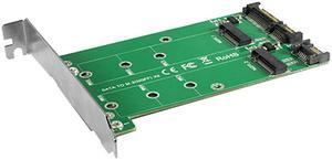 VANTEC UGT-M2ST220 Multi-size Dual M.2 to Two SATA III Port Converter Kit