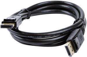 ViewSonic CB-00010555 6.0' (1.8 m) Black Connector on First End: DisplayPort Digital Audio/Video DisplayPort Audio/Video Cable Male to Male