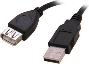 BYTECC USB2-6MF-K Black Type A Male to Type A Female USB 2.0 Extension Cable